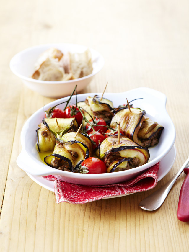 Roulades d'aubergines à l'Emmentaler AOP