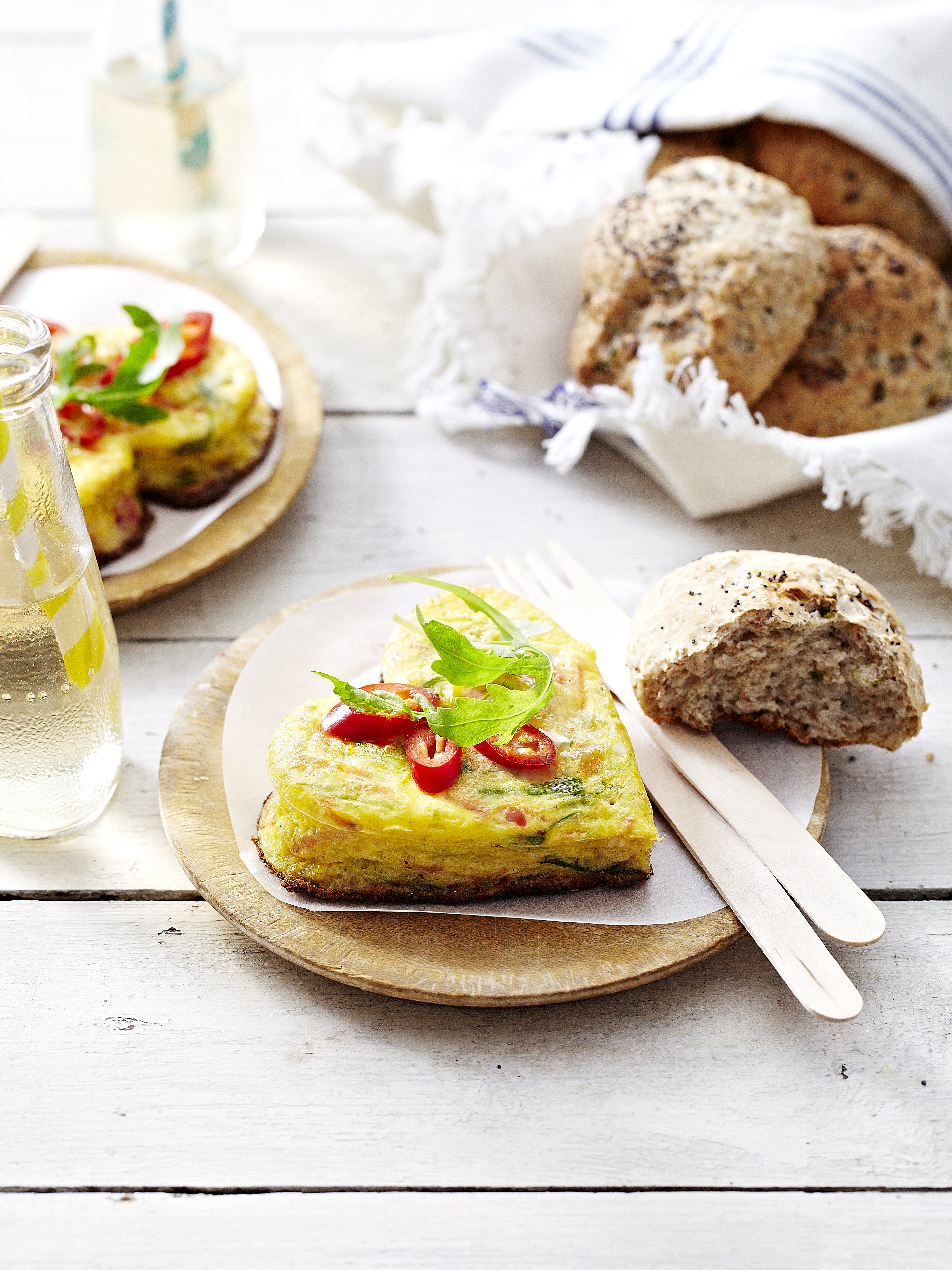 Omelette coeur aux légumes et Le Gruyère AOP