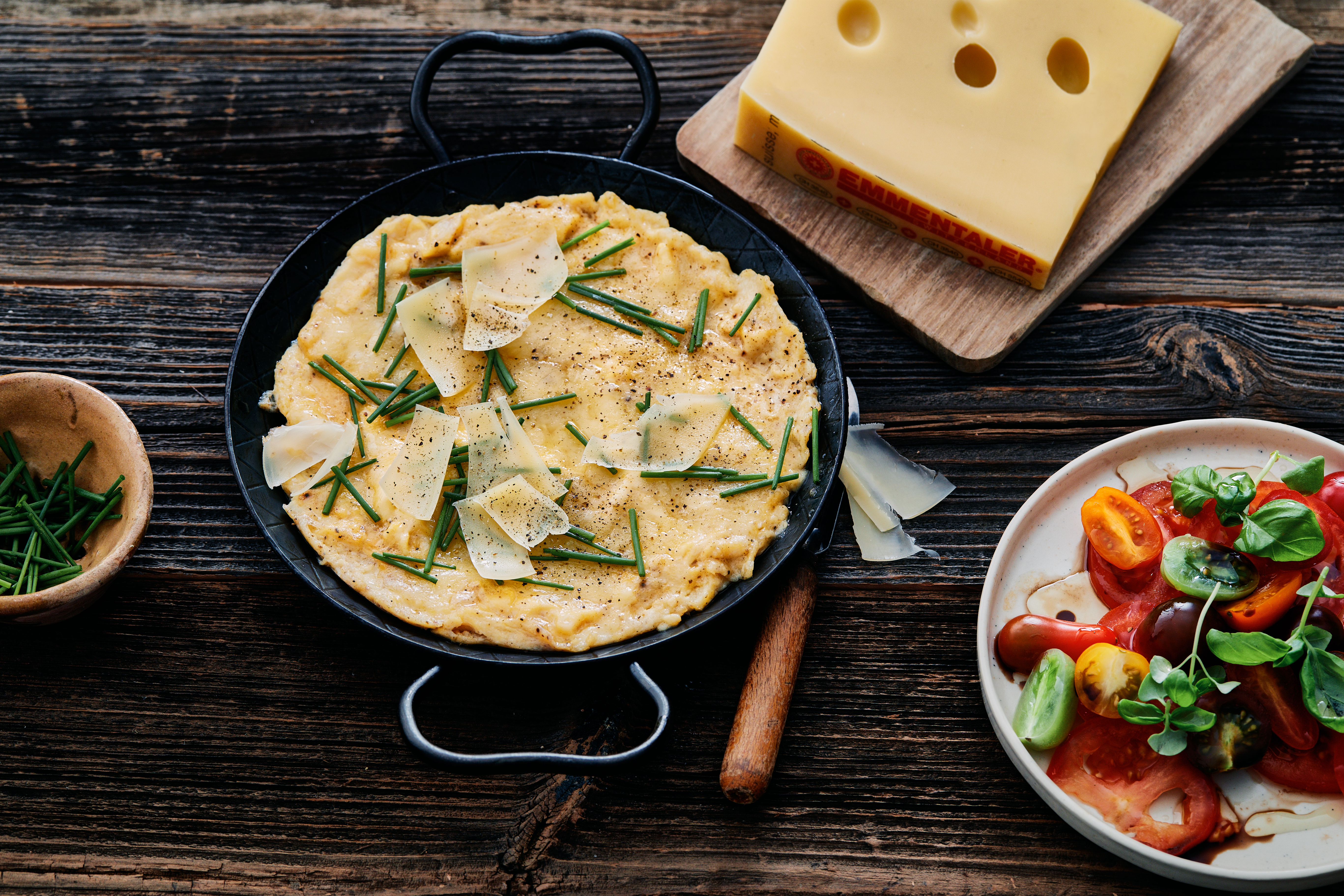 Oeufs brouillés baveux à l'Emmentaler AOP Classic